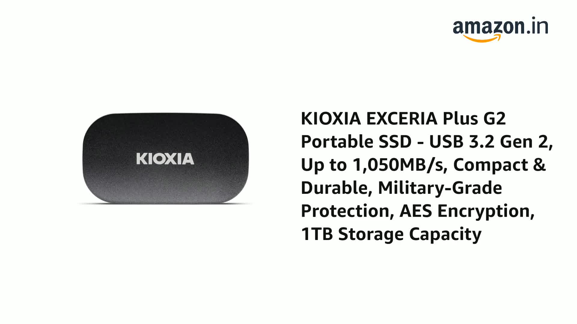 KIOXIA EXCERIA Plus G2 Portable External SSD